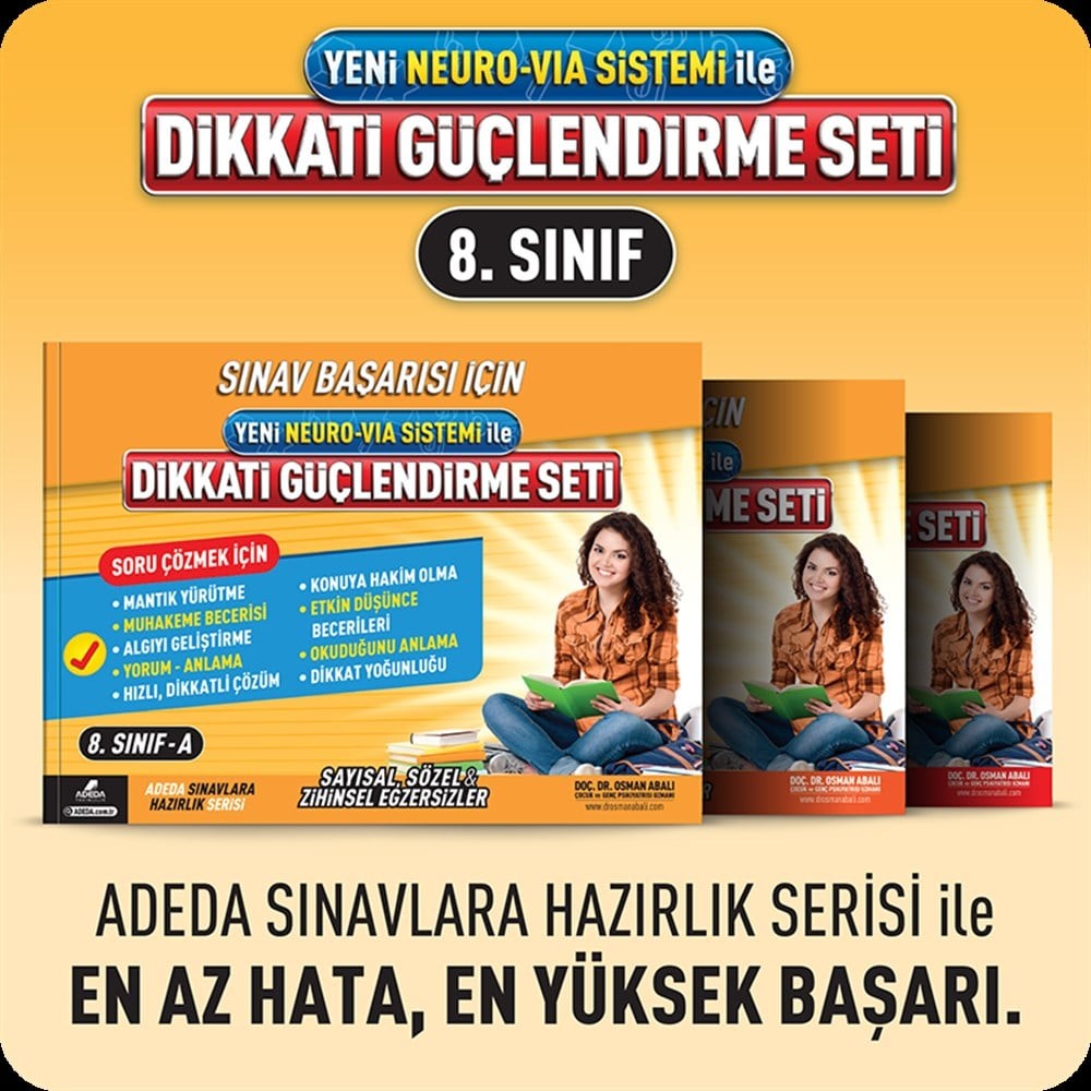Dikkati Güçlendirme Seti 8. Sınıf 14 Yaş