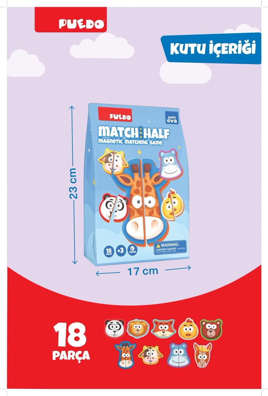  Manyetik Eşleştirme Oyunu - Match The Half