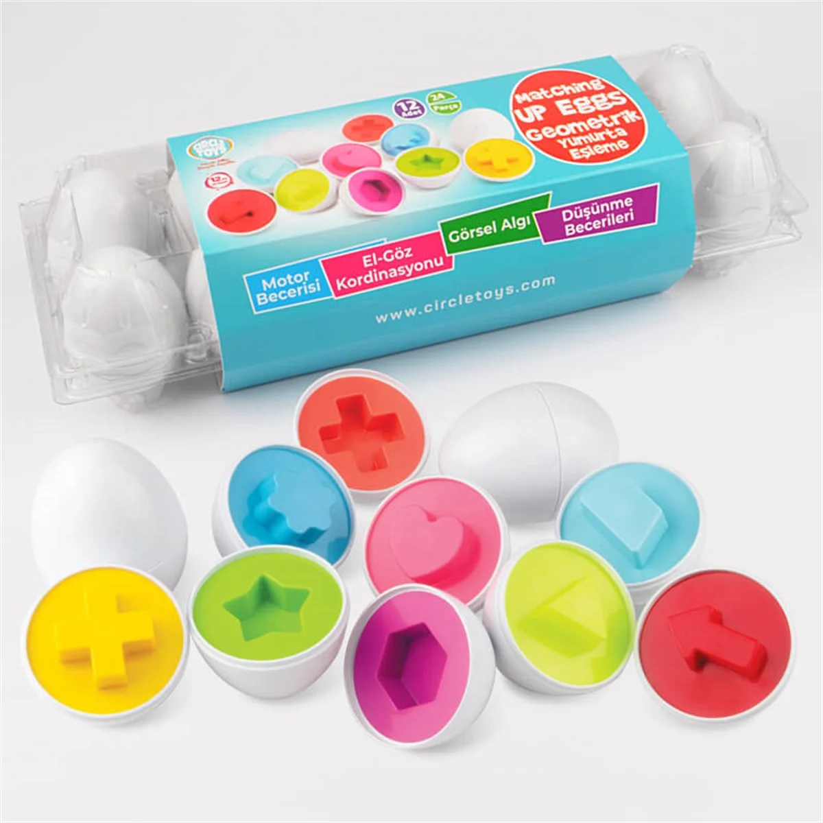 12'li Geometrik Yumurta Eşleme