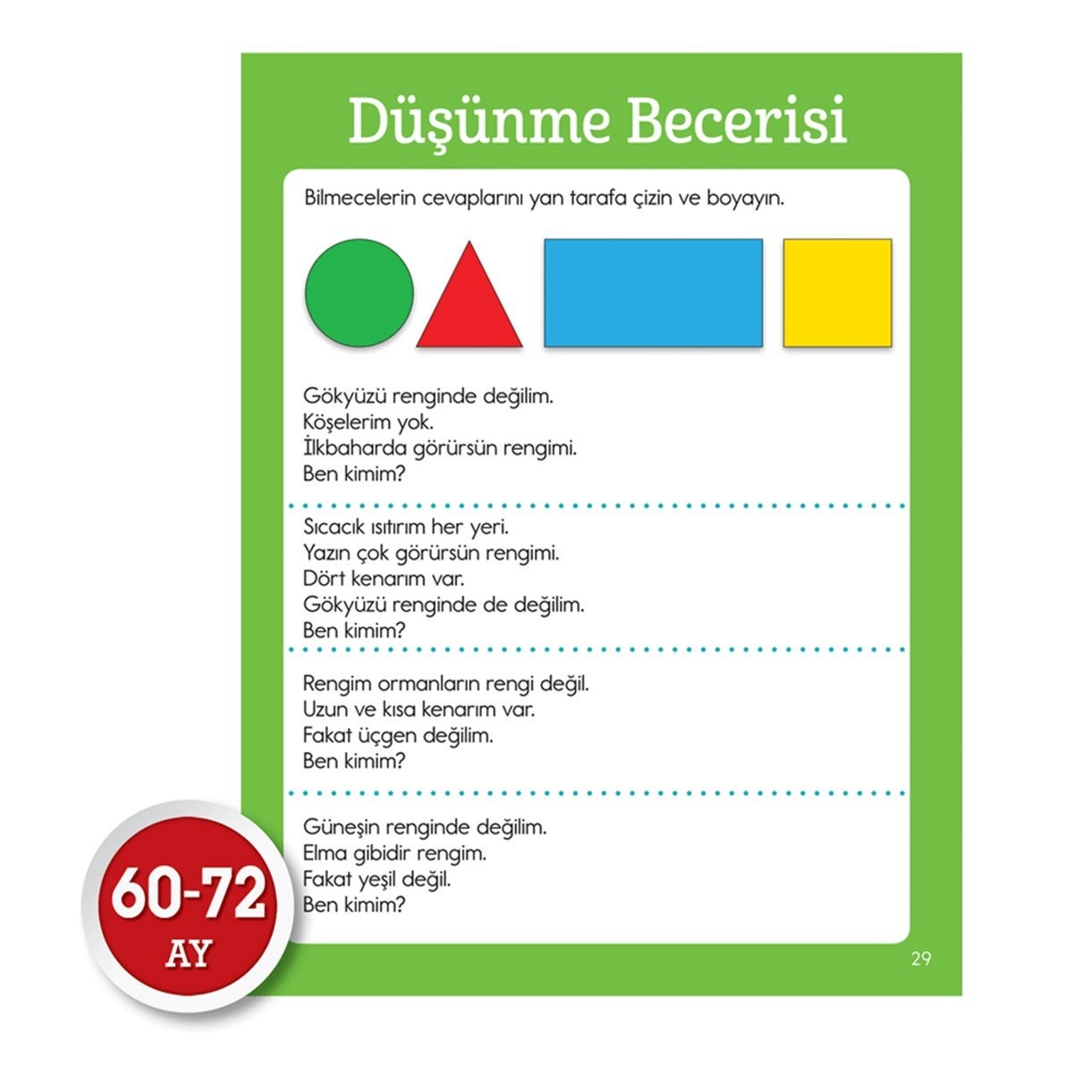 Okul Öncesi Mucit Beyinler Eğitim Seti 60-72 Ay