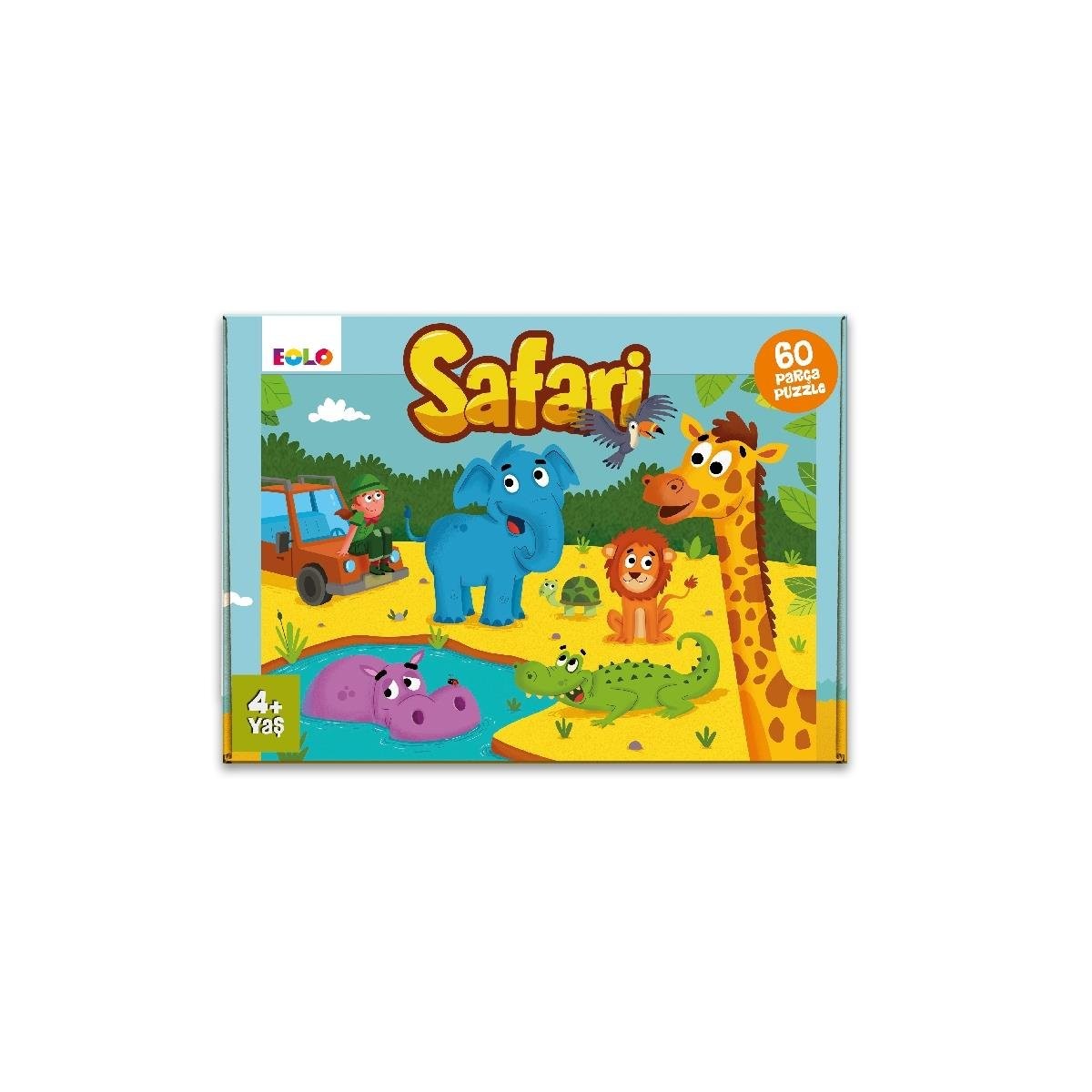 60 Parça Yer Puzzle - Safari