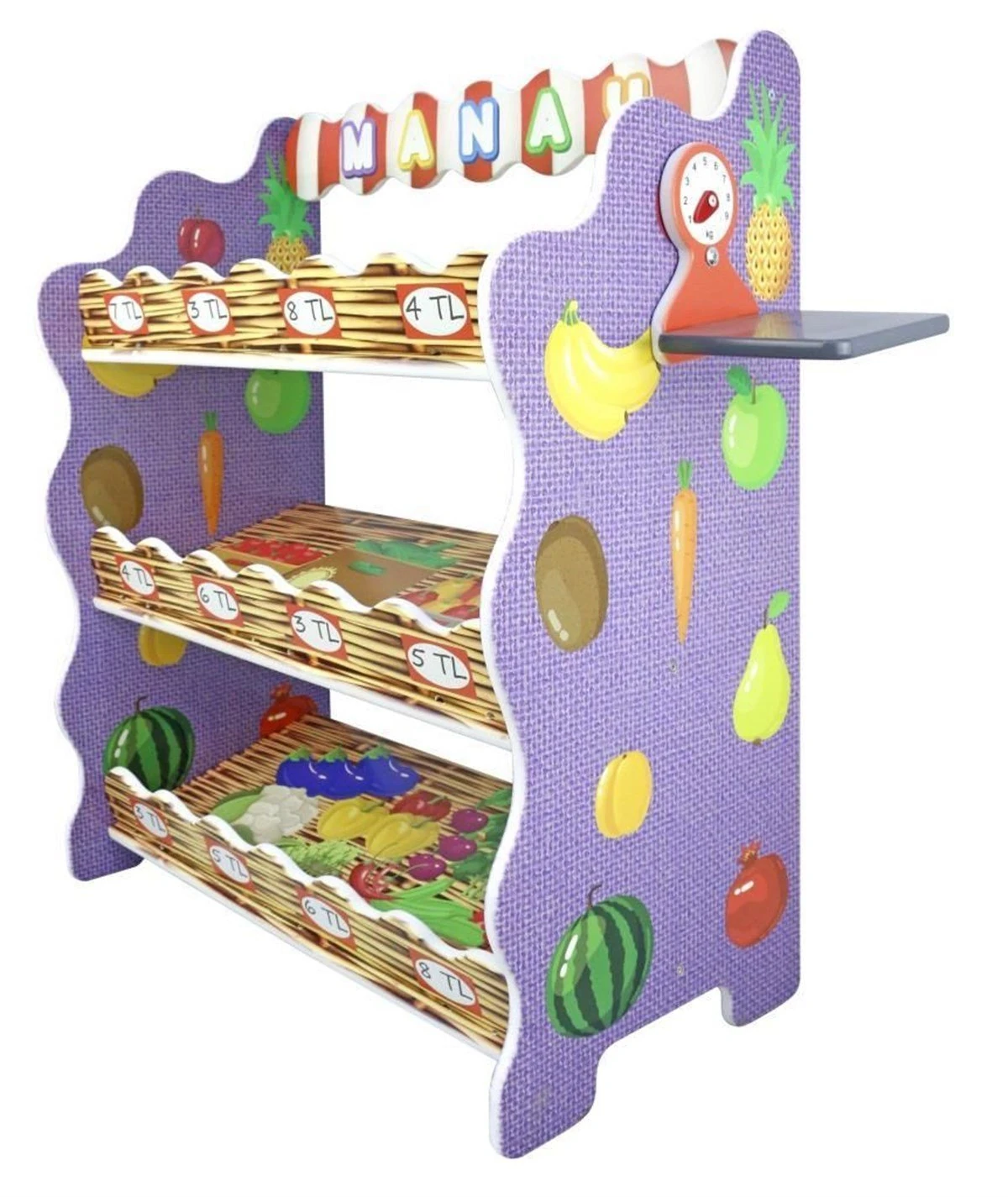 Ahşap Mini Manav Köşesi