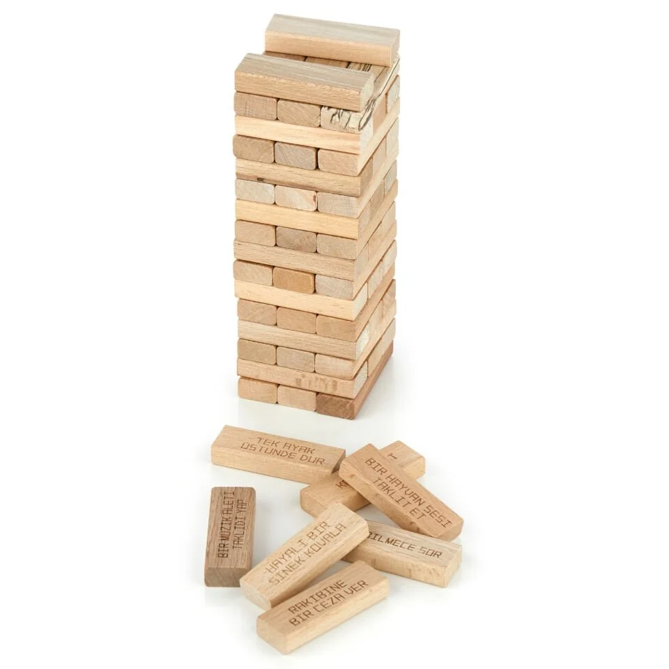 Cezalı Tower Ahşap Denge Oyunu