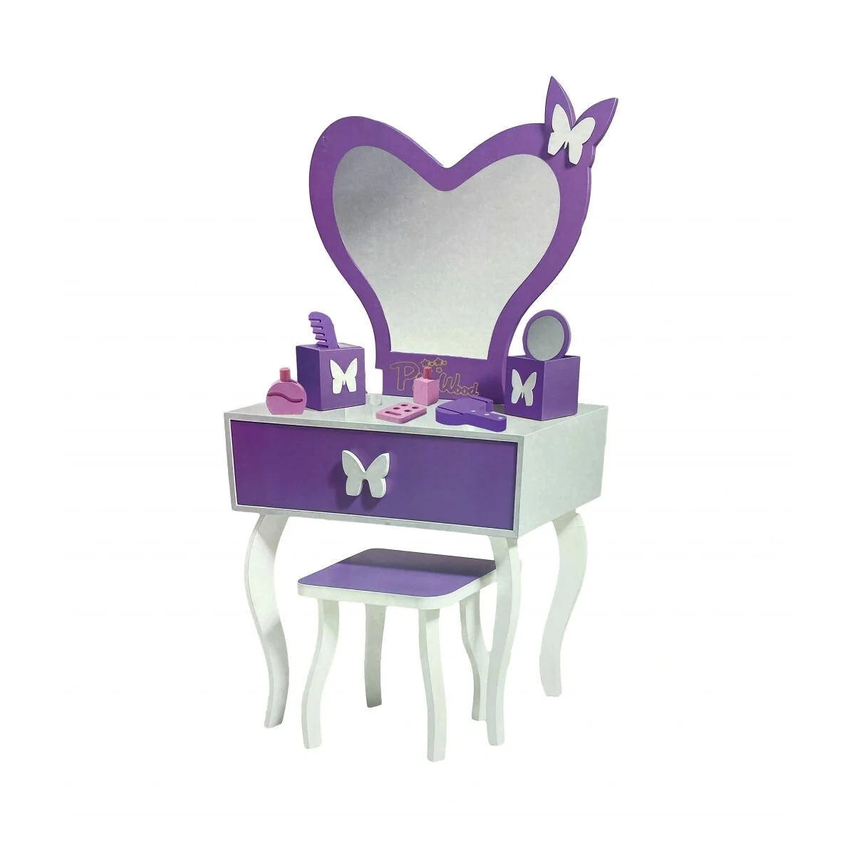 Kutuda Ahşap Makyaj Seti