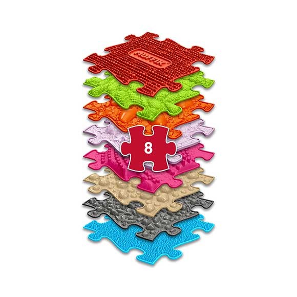 Muffik Ortopedik Duyu Matı Medium Set 8 Lİ