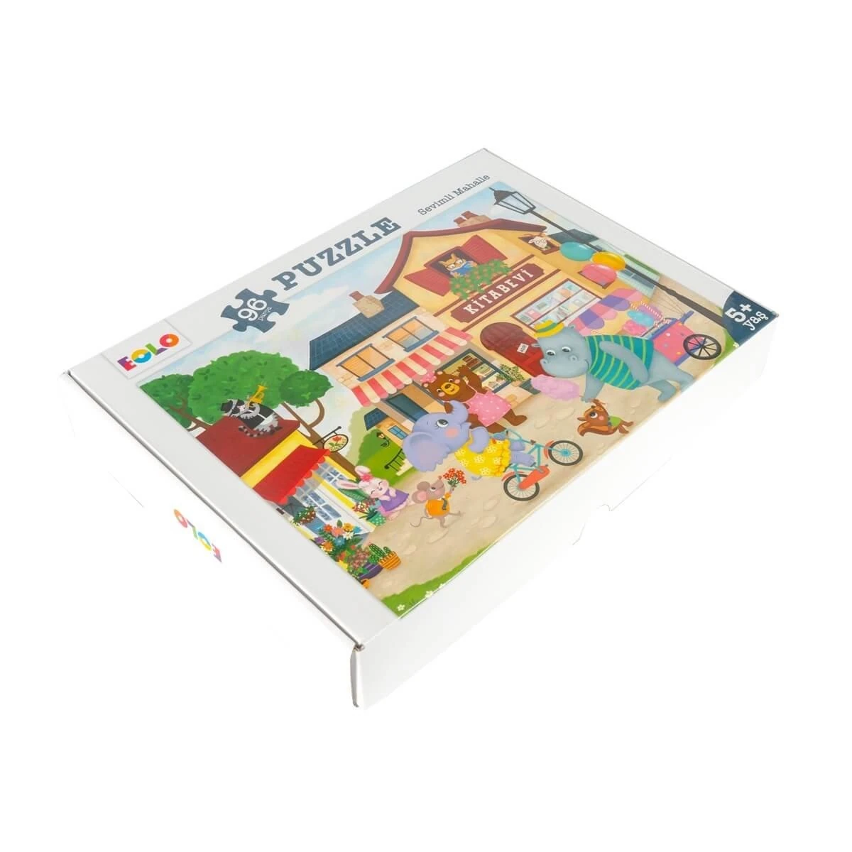 96 Parça Yer Puzzle – Sevimli Mahalle