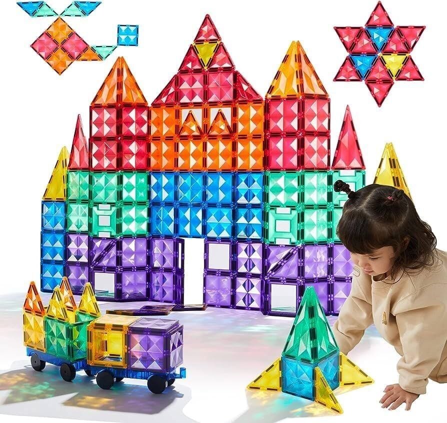 Renkli Magnetic Bloklar - 20 Parça Soğuk Tonlar