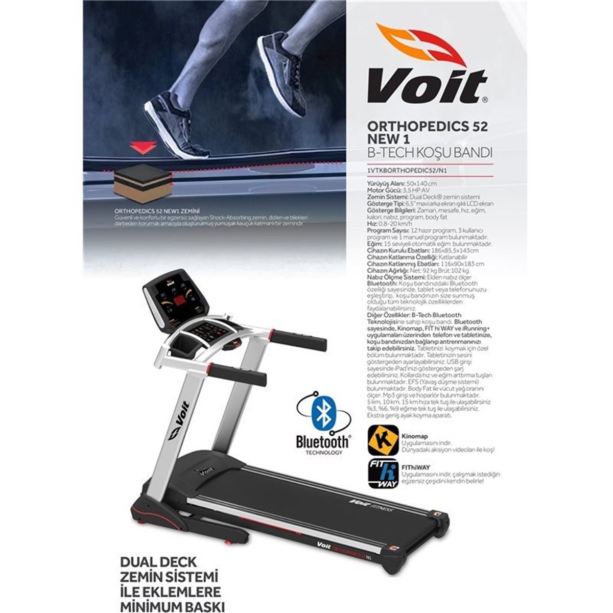 Voit Orthopedics 52 Deluxe Koşu Bandı