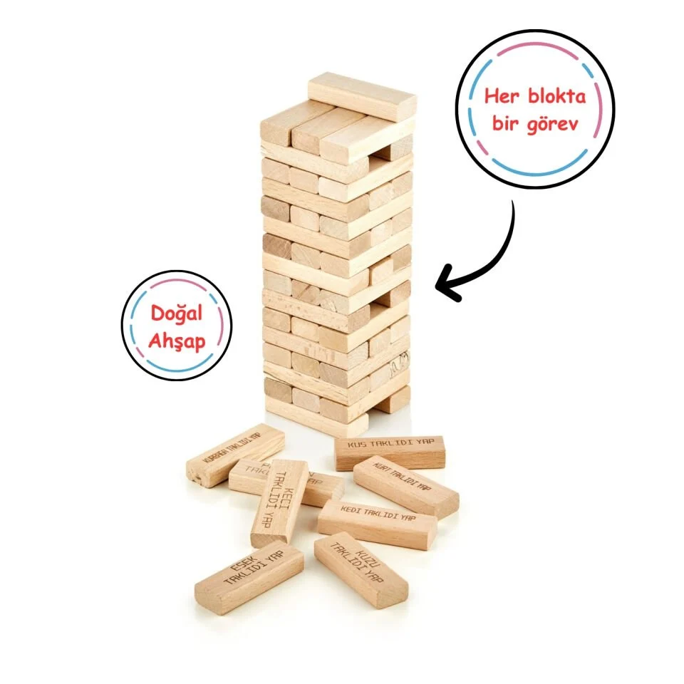 Animals Tower Süper Denge Oyunu 54 Parça