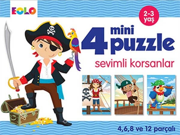 4 Parça Puzzle - Sevimli Korsanlar