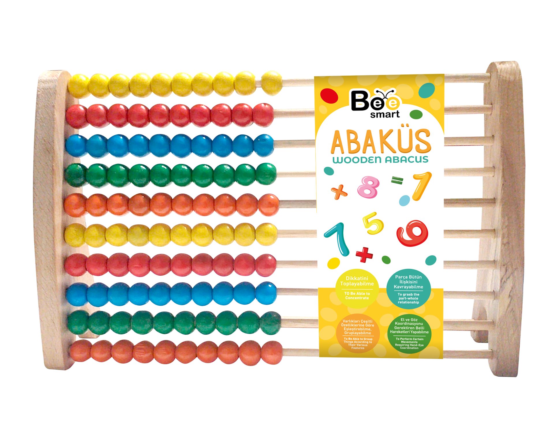 Ahşap Abaküs Çocuklar İçin Wooden Abaküs