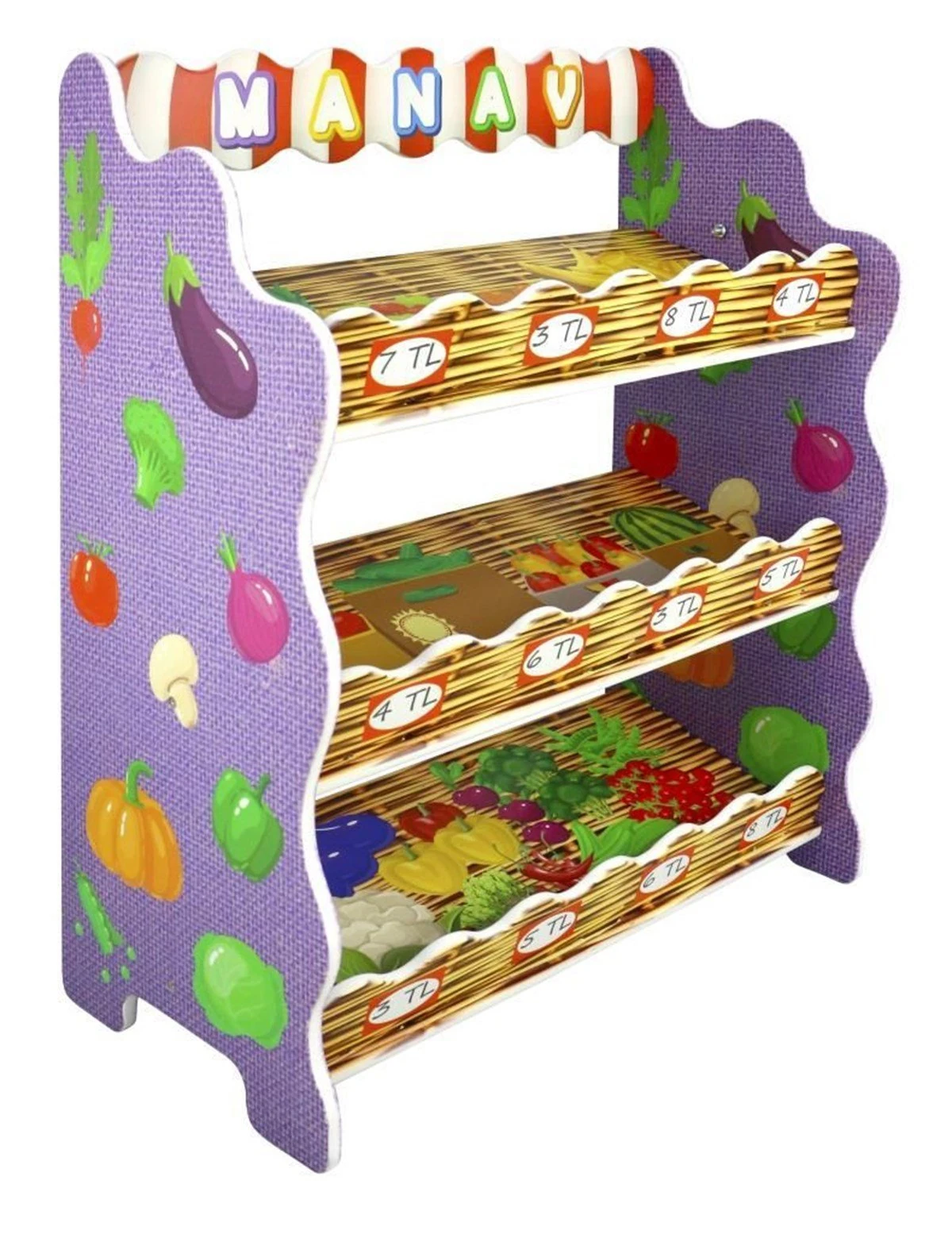 Ahşap Mini Manav Köşesi