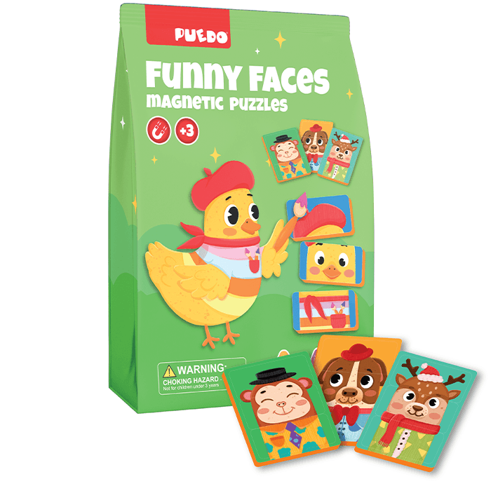 Manyetik Puzzle - Funny Faces (Sevimli Suratlar)