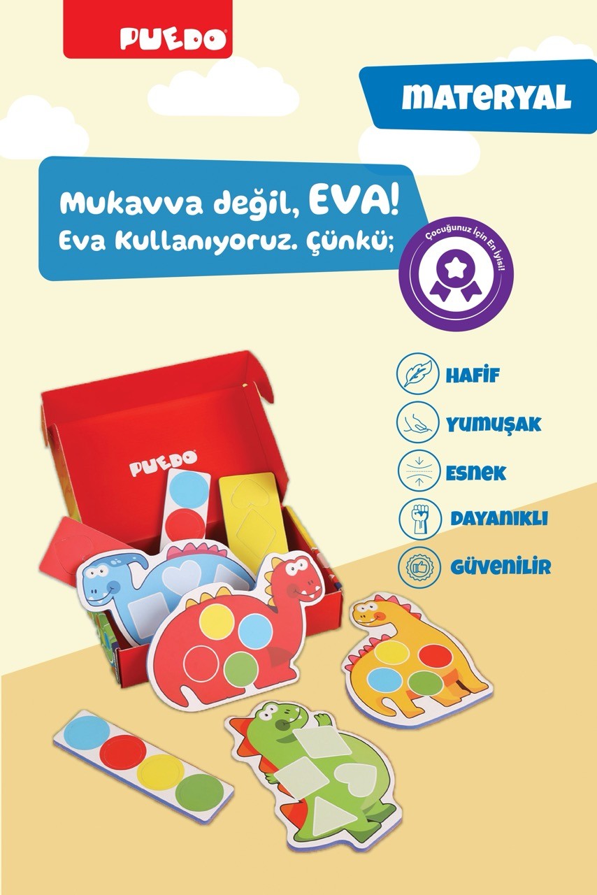 Colorful Dinosaurs Eşleştirme Oyunu