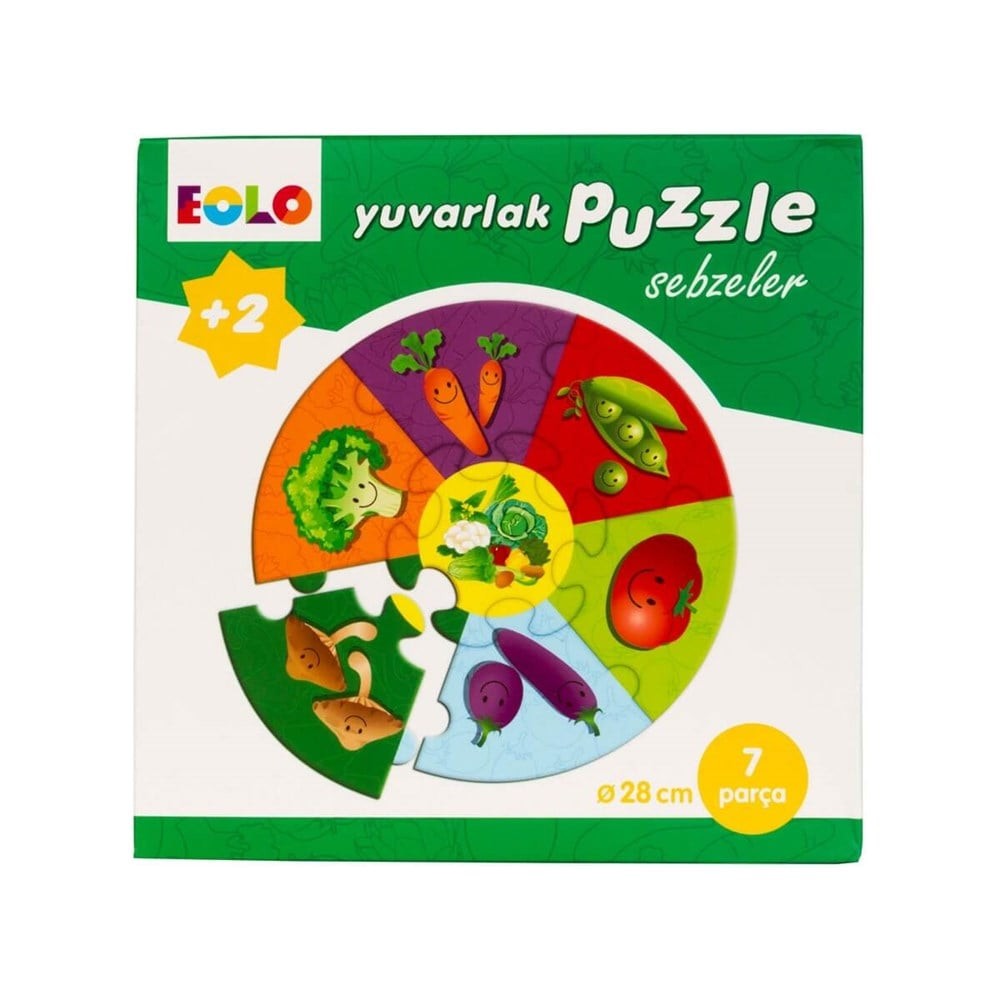 Eola Yuvarlak Puzzle - Sebzeler