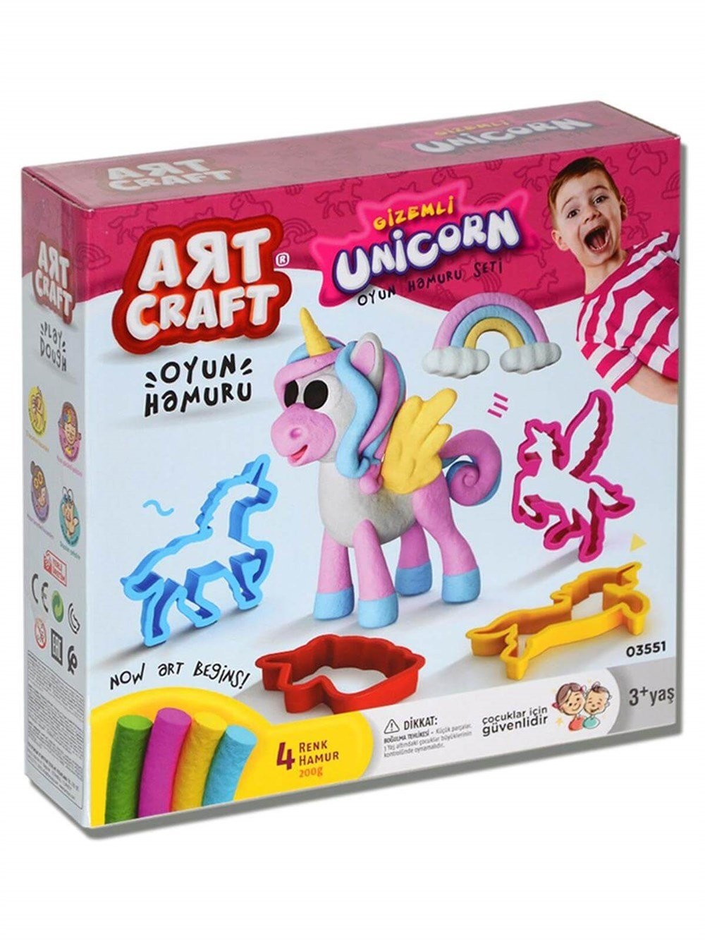 Art Craft Gizemli Unicorn Oyun Hamuru Seti