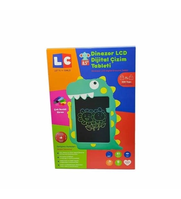 Let's be Child Dinozor LCD Dijital Çizim Tableti 21 cm