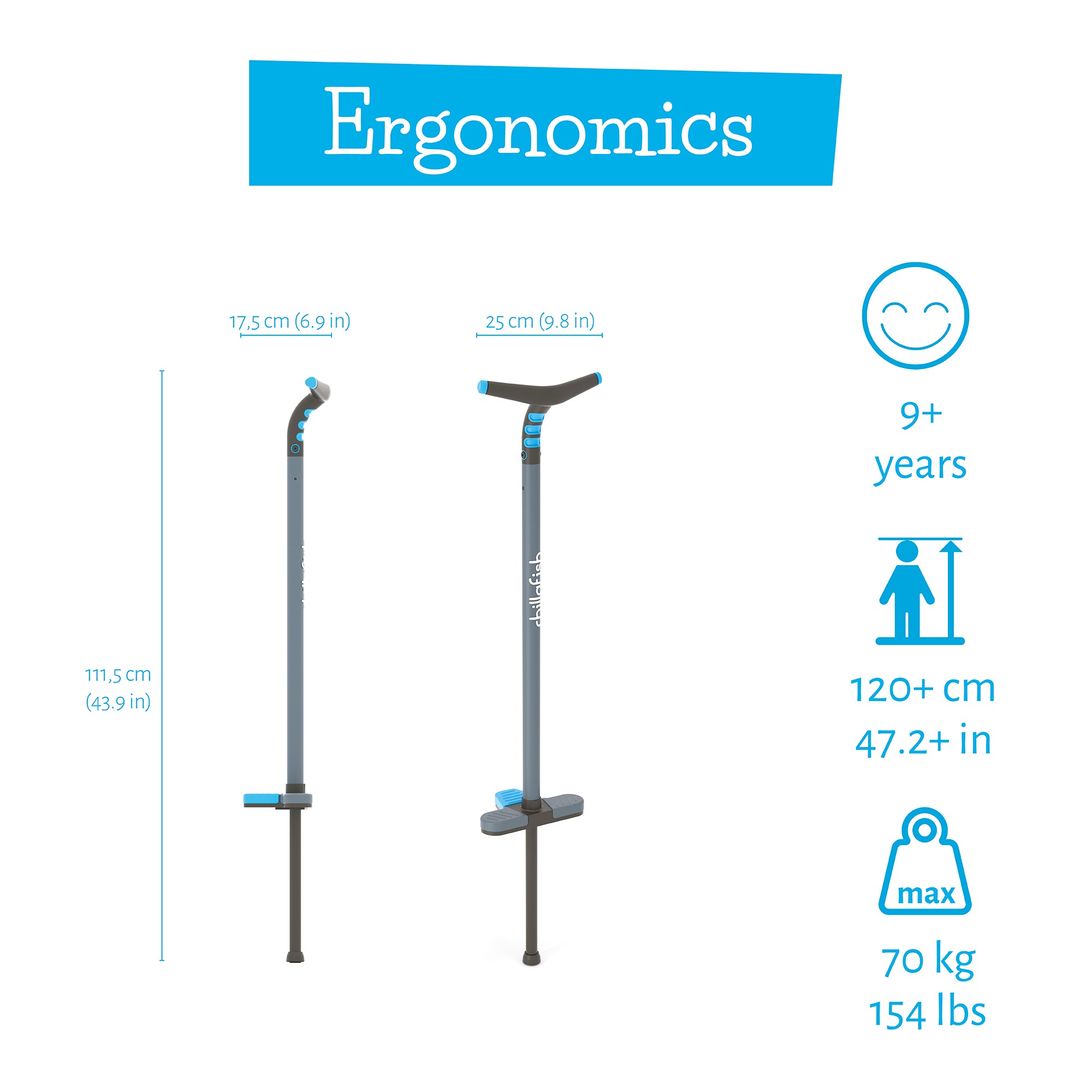 Pogo Stick - Mavi (Genç)