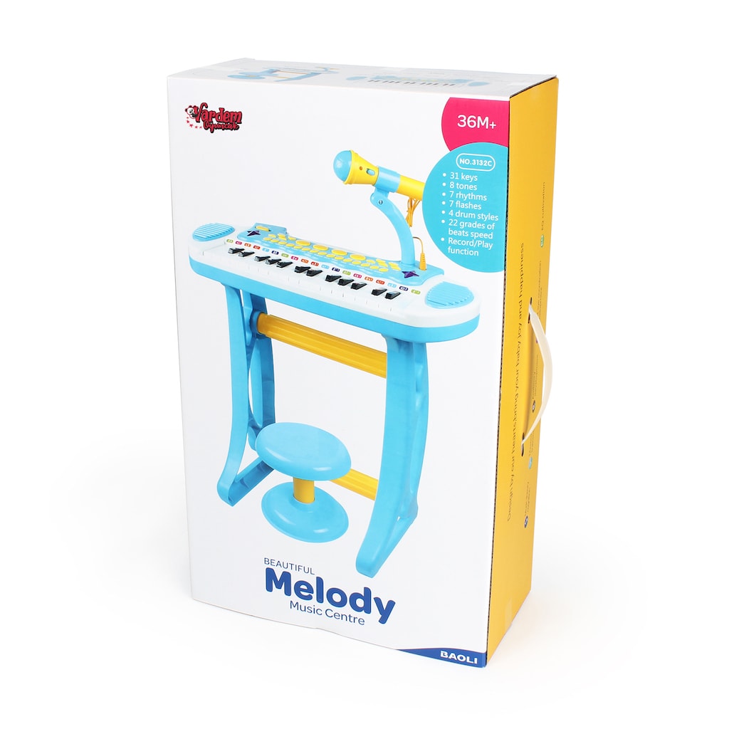 Mikrofonlu 24 Tuşlu Mp3 Çalar Mini Piyano