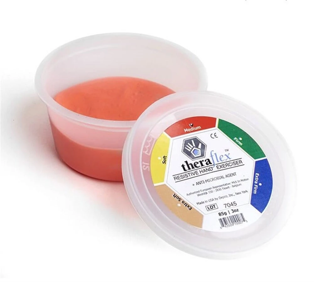 Cando Theraputty El Egzersiz Hamuru Kırmızı (Yumuşak-Orta)