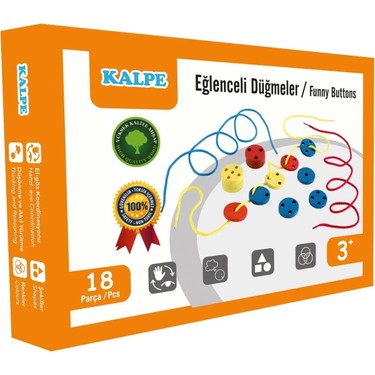 Ahşap İpe Geçirme Düğmeler