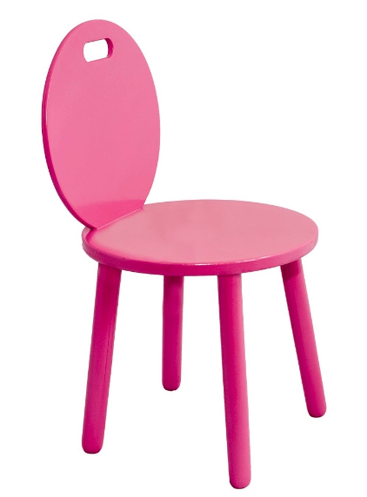 Figürlü Renkli Ahşap Sandalye 34X34X32