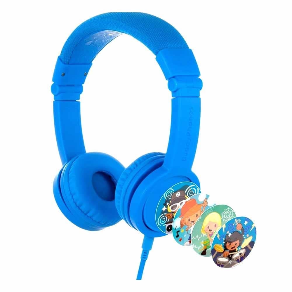 Buddyphones Explore+ - Kulak Üstü Kulaklık Mavi