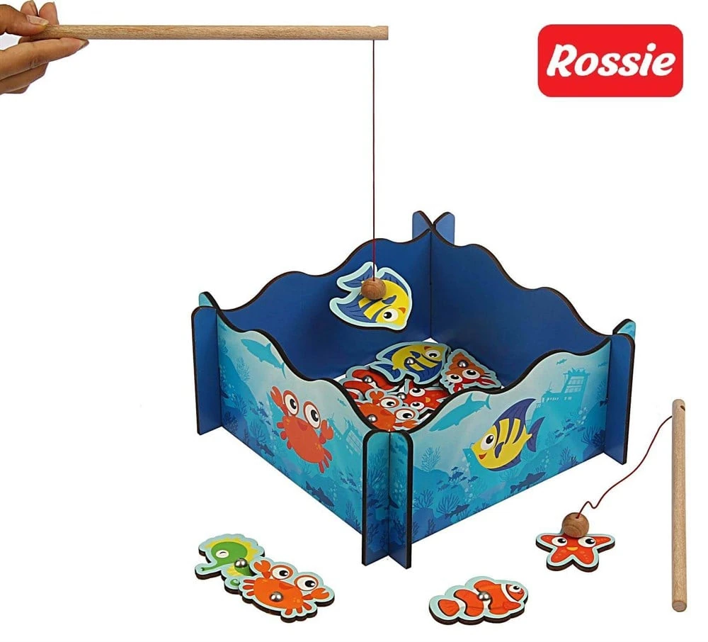 Rossie Ahşap Mıknatıslı Balık Tutma Oyunu
