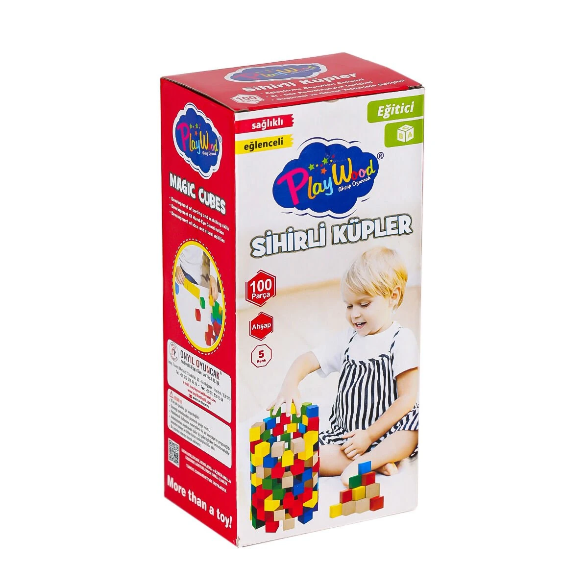 Ahşap 100 Parça Sihirli Küpler