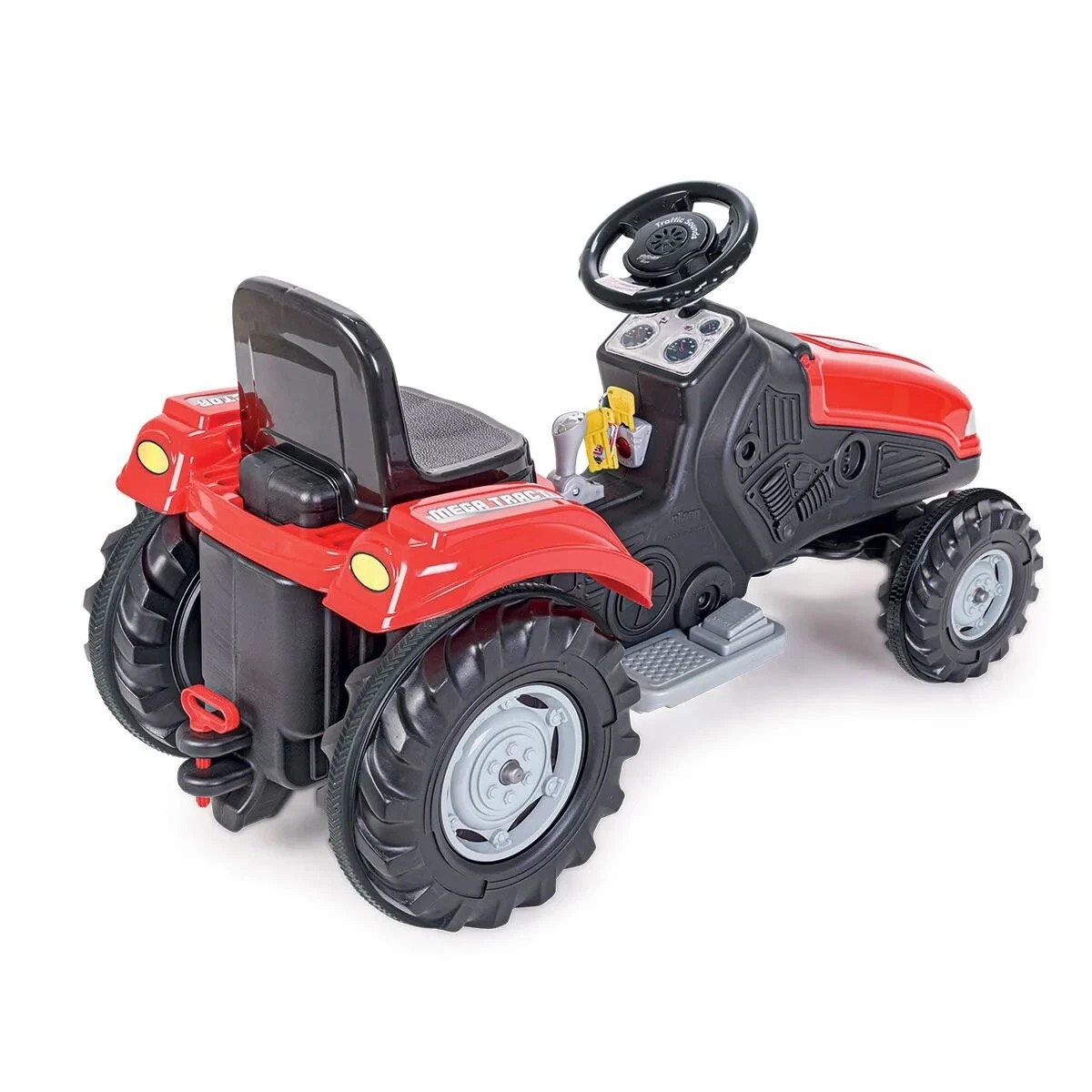 Mega Traktör Akülü 12 Volt Kırmızı