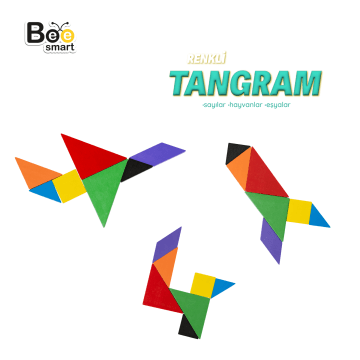 Renkli Tangram Hayal Et, Yerleştir, Oluştur