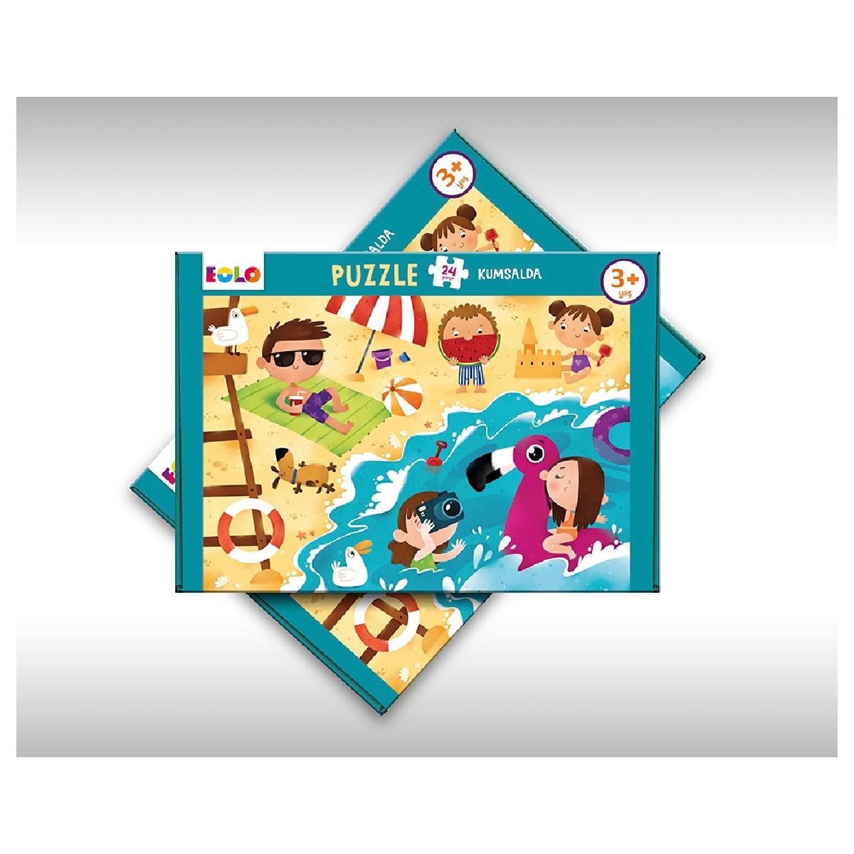 24 Parça Yer Puzzle - Kumsalda