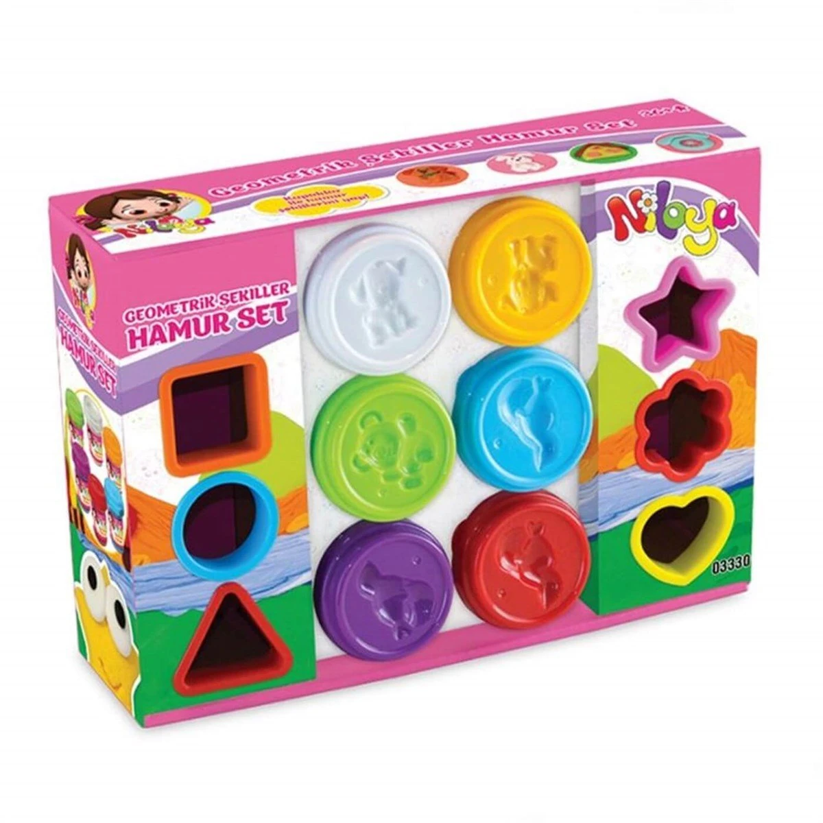 Niloya Geometrik Şekiller Hamur Set 336 gr