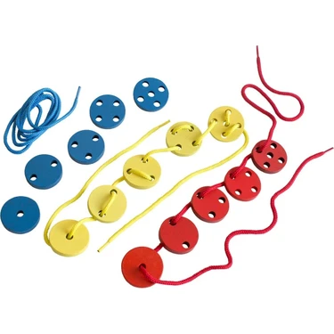 Ahşap İpe Geçirme Düğmeler