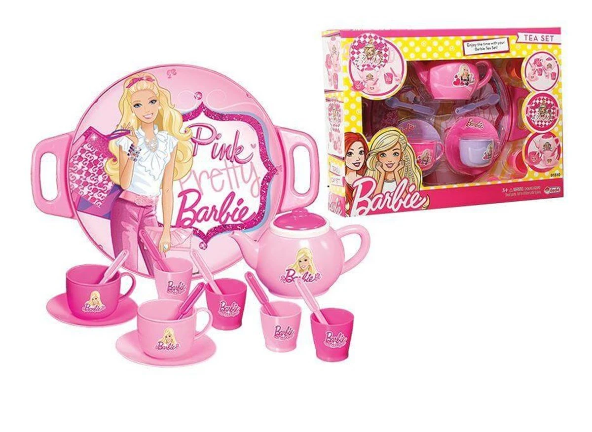 Barbie Tepsili Çay Set