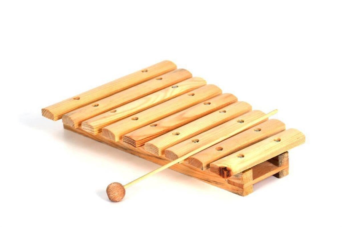 Ahşap Naturel Ksilefon 12 Tonlu
