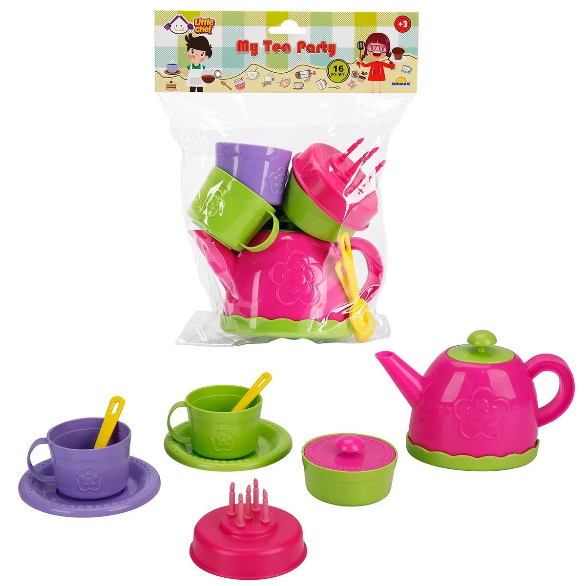 My Tea Party- Çay Seti Poşetli 16 Parça 