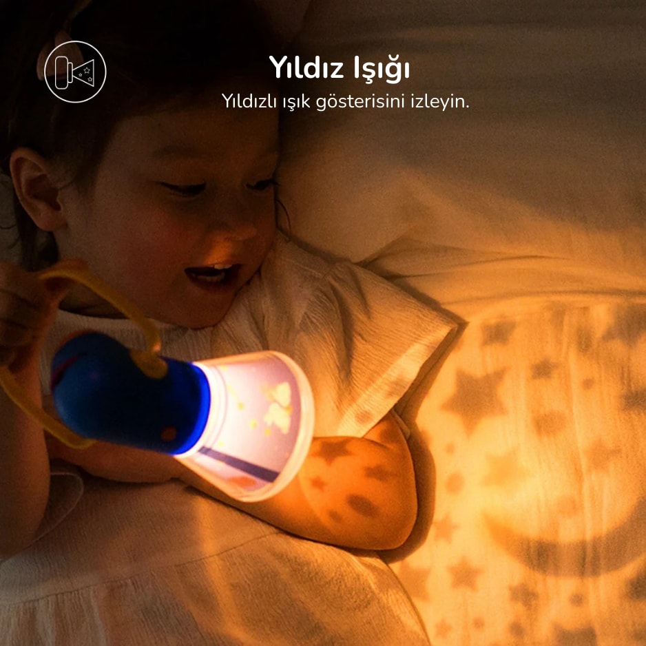  Masal Projektörü-Kids Storybook Torch (4’ü 1 Arada)
