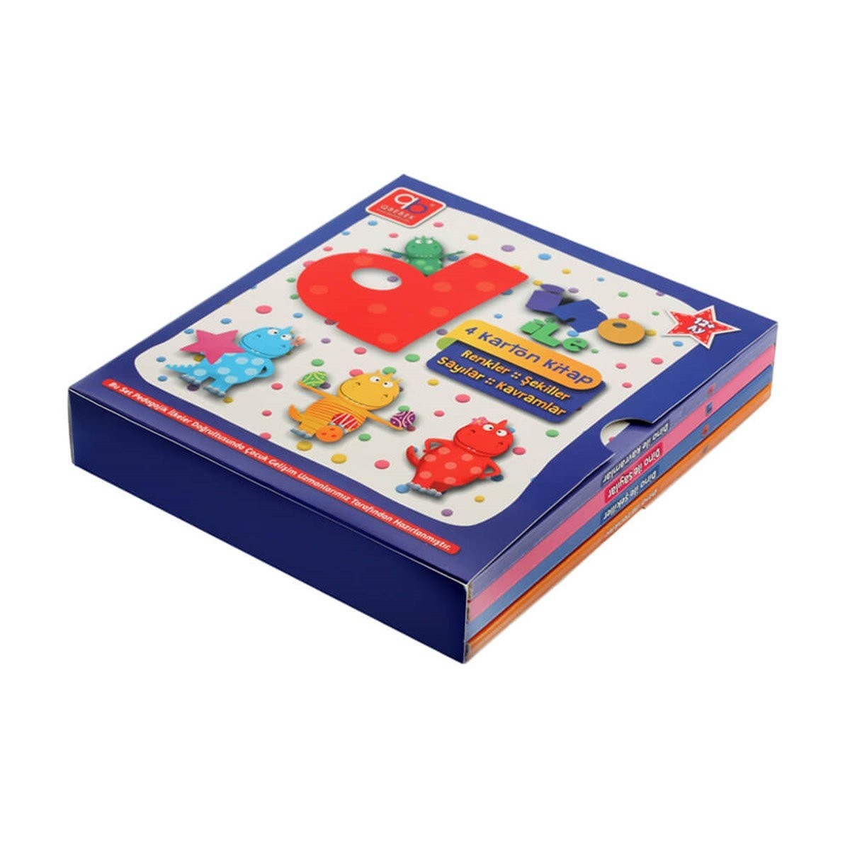 Q Bebek Dino Karton Kitap Set - 4 Kitap