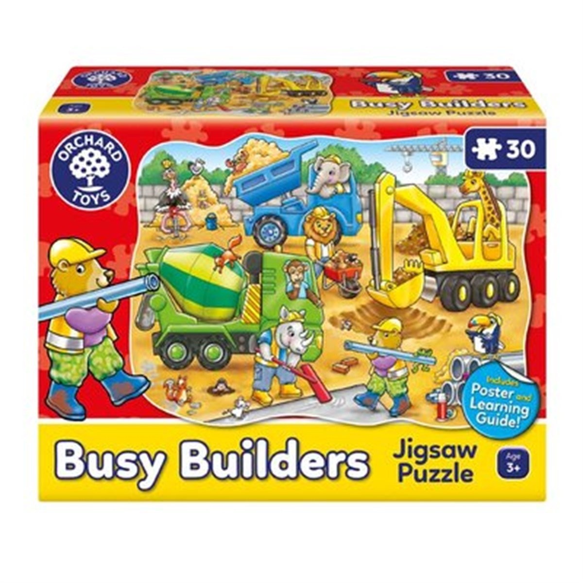 Busy Buılders Çocuk İnşaat Araçları Puzzle