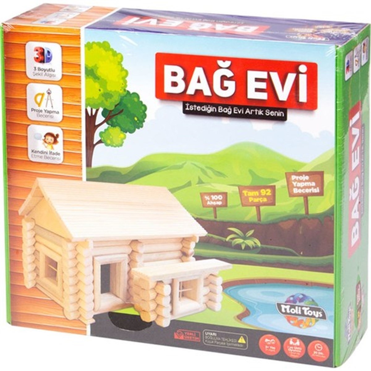 Ahşap Bağ Evi 3+ Yaş