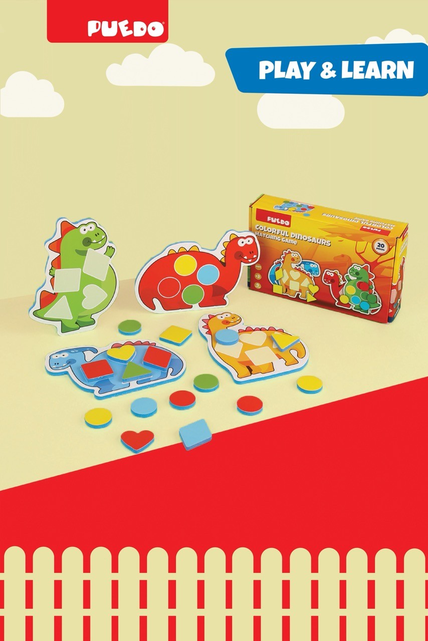Colorful Dinosaurs Eşleştirme Oyunu