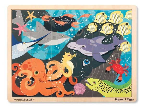 Melissa&Doug Ahşap 24 Parça Yapboz - Deniz Altında