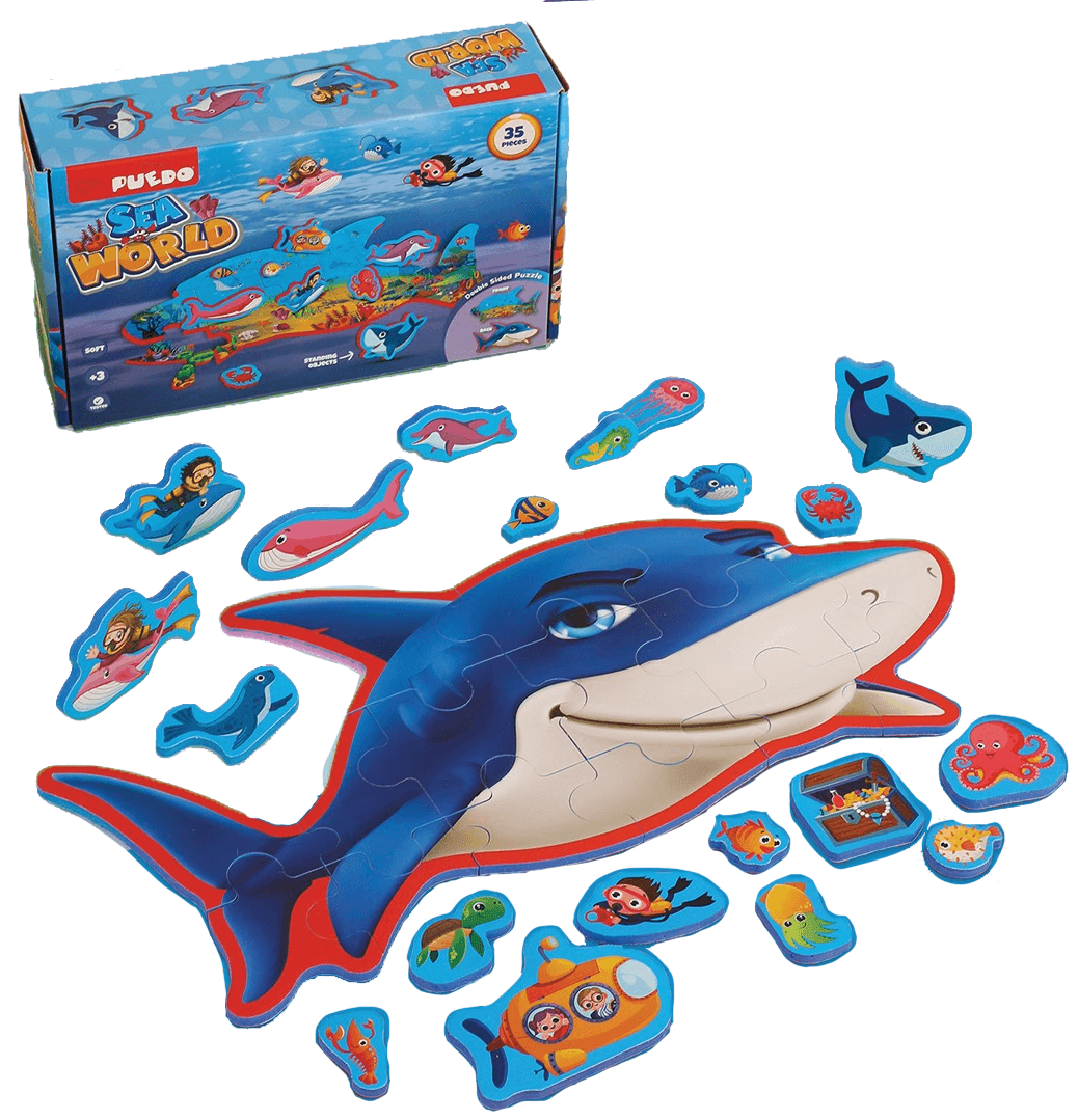 Çift Taraflı Puzzle - Deniz Canlıları