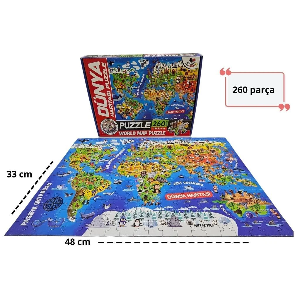 Dünya Kültür Haritası Puzzle
