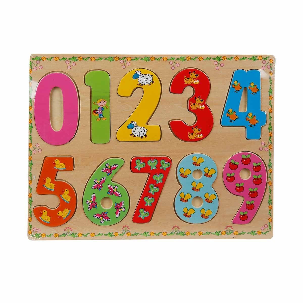 Wooden Puzzle Numbers 10 Parça