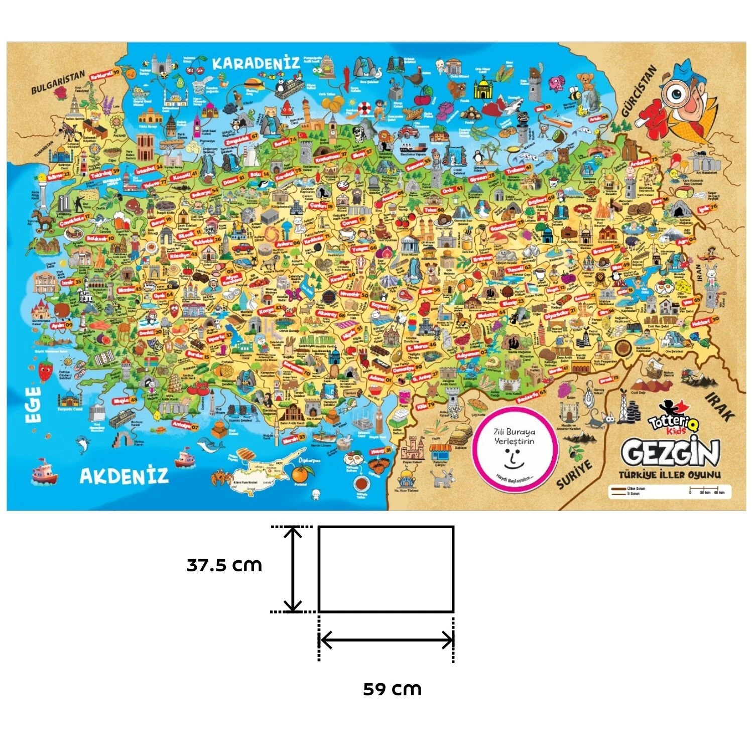  Gezgin Türkiye İller Oyunu