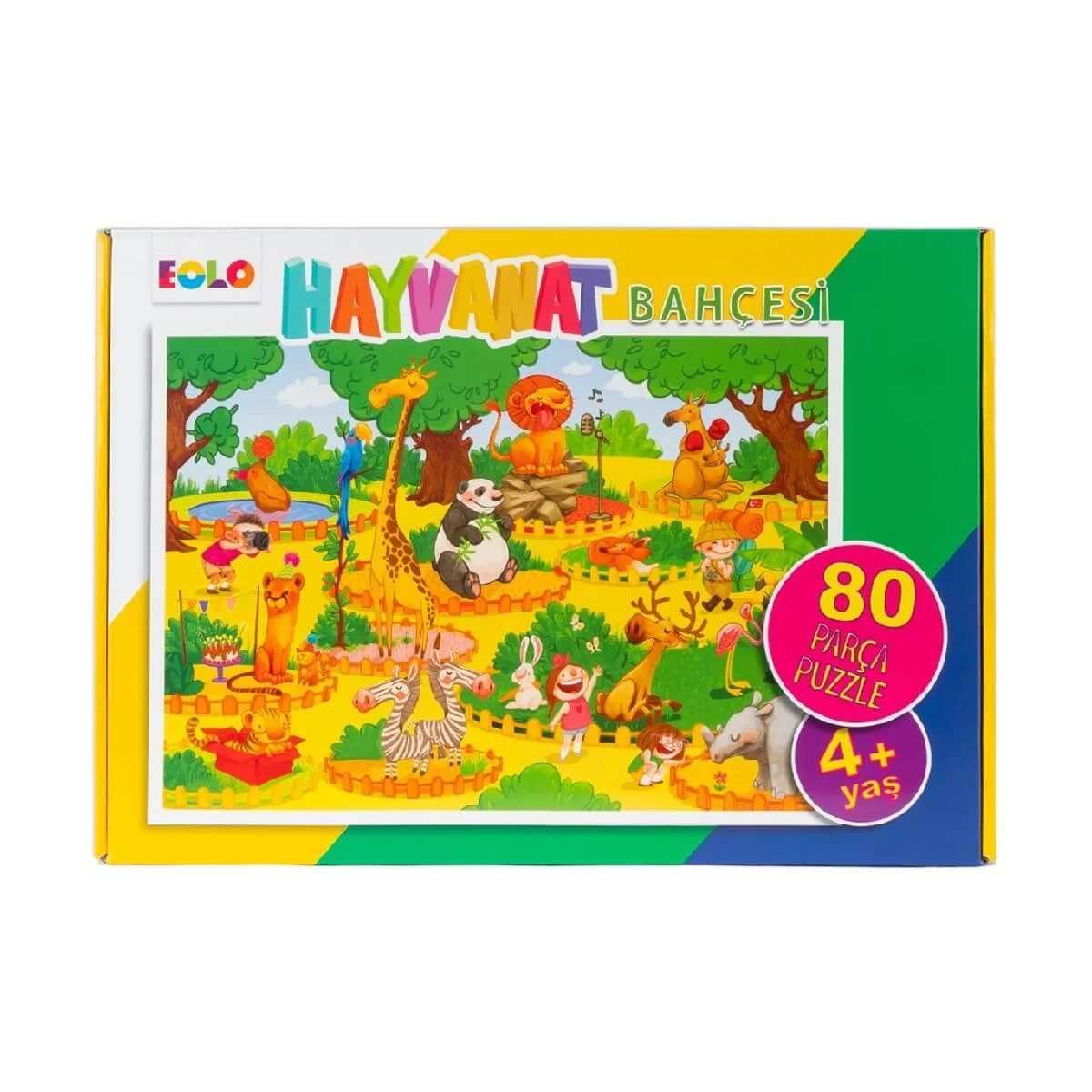 80 Parça Yer Puzzle – Hayvanat Bahçesi