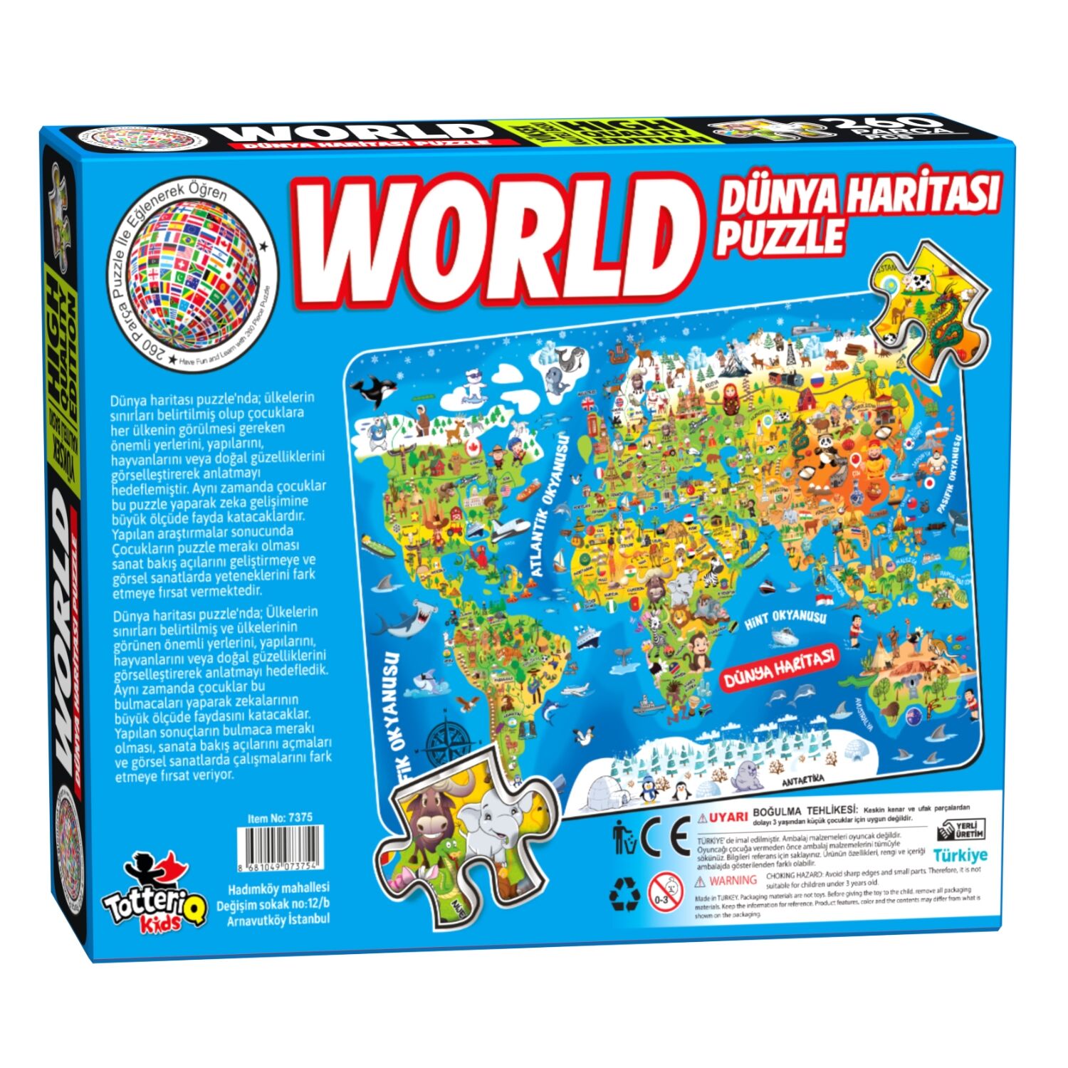 Dünya Kültür Haritası Puzzle