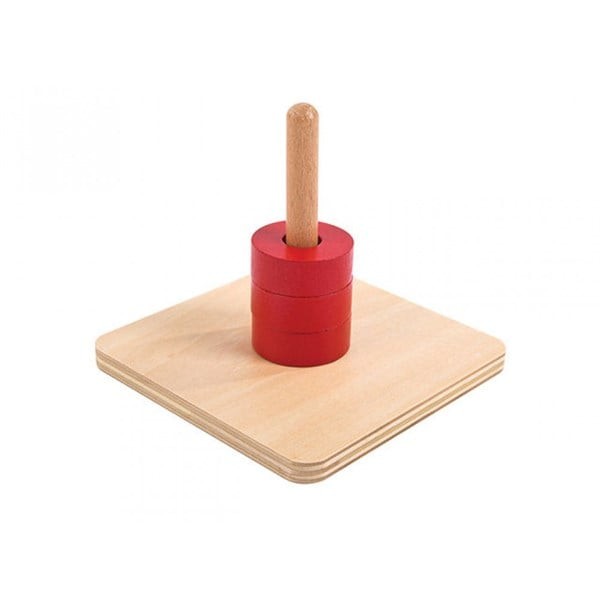 Montessori Dikey Kavela Diskleri Kırmızı